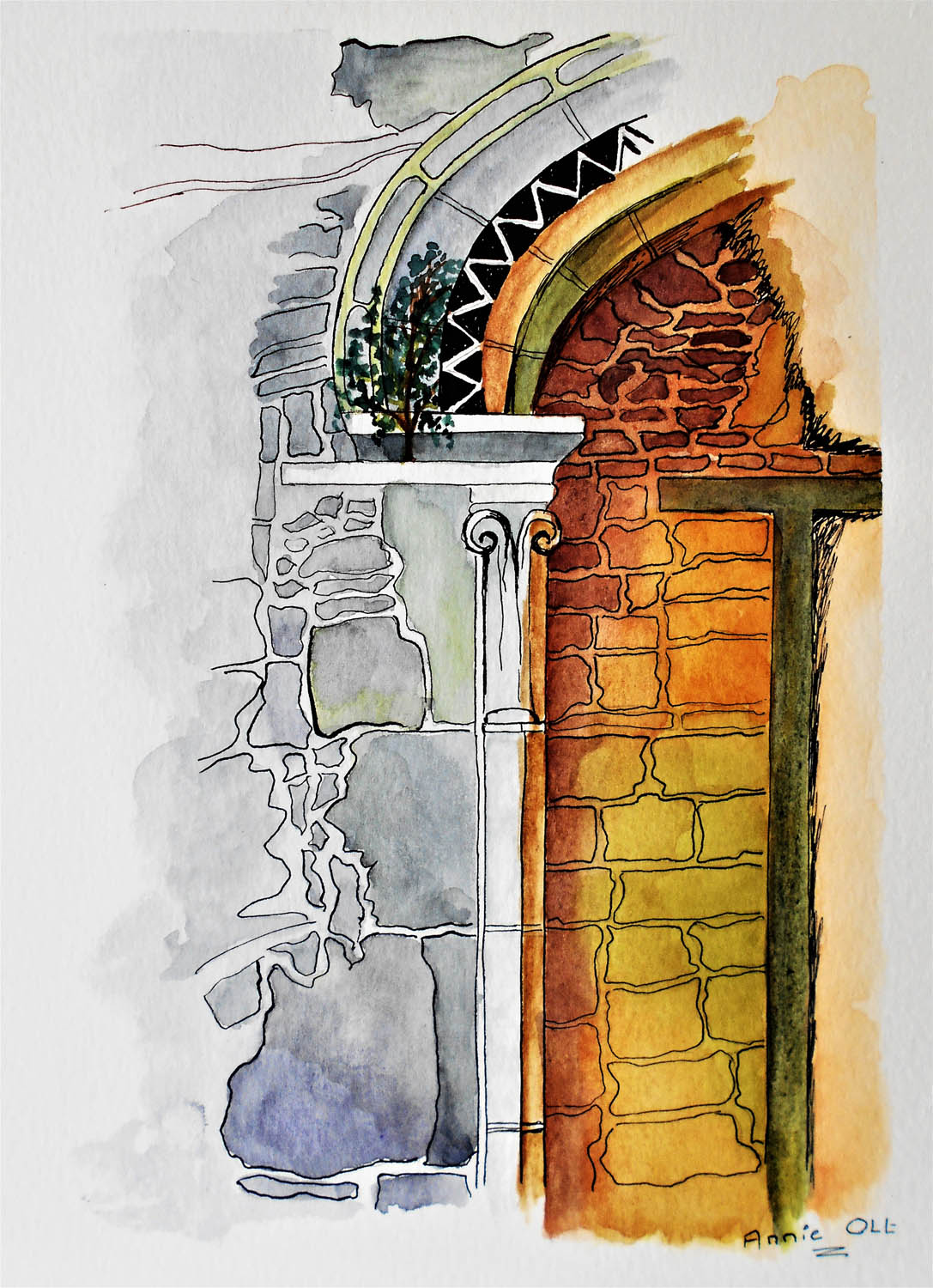 Porte de l'abbaye de Beauport